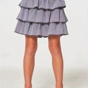 Chaser Gray Layered Skirt